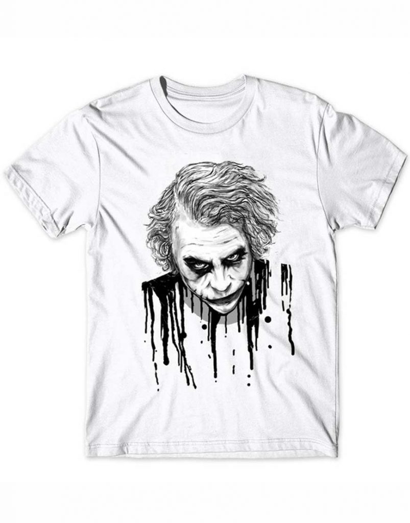 Joker Face White Color T-shirt