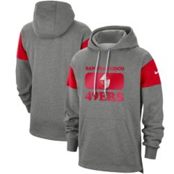 Nike San Francisco 49ers Heathered Gray Fan Gear Historic Pullover Hoodie