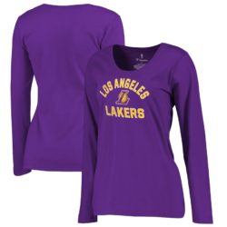 Fanatics Branded Los Angeles Lakers Women's Purple Overtime Plus Size T-Shirt