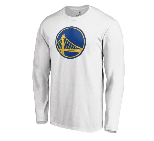 Golden State Warriors White Long Sleeve T-Shirt