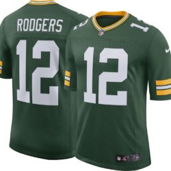 Nike Aaron Rodgers Green Bay Packers Green Game Player Jersey