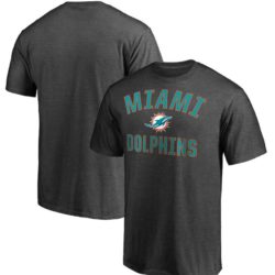 Branded Miami Dolphins Heathered Charcoal Victory Arch T-Shirt