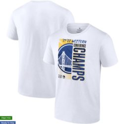 Fanatics Branded Golden State Warriors White 2022 Western Conference Champions Locker Room T-Shirt