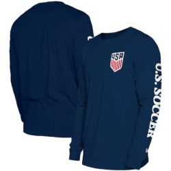 5th & Ocean by New Era US Soccer Navy Jersey Long Sleeve T-Shirt