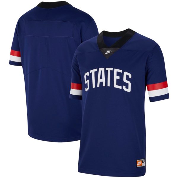 Nike US Soccer Blue States V-Neck Football Jersey