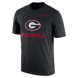 Nike Georgia Bulldogs Heathered Black Team Football Legend T-Shirt