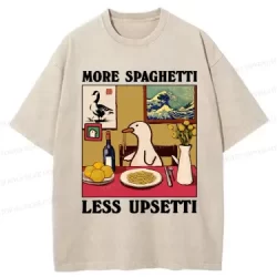 Tokyo-Tiger More Spaghetti Less Upsetti Goose Washed T-Shirt