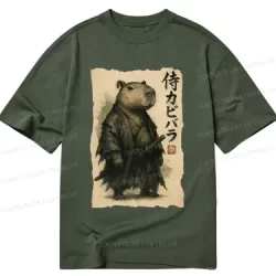 Tokyo-Tiger Capybara Samurai Classic T-Shirt