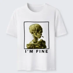 Tokyo-Tiger Skeleton Says Im Fine Classic T-Shirt