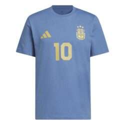 adidas Lionel Messi Argentina National Team Blue Name & Number T-Shirt